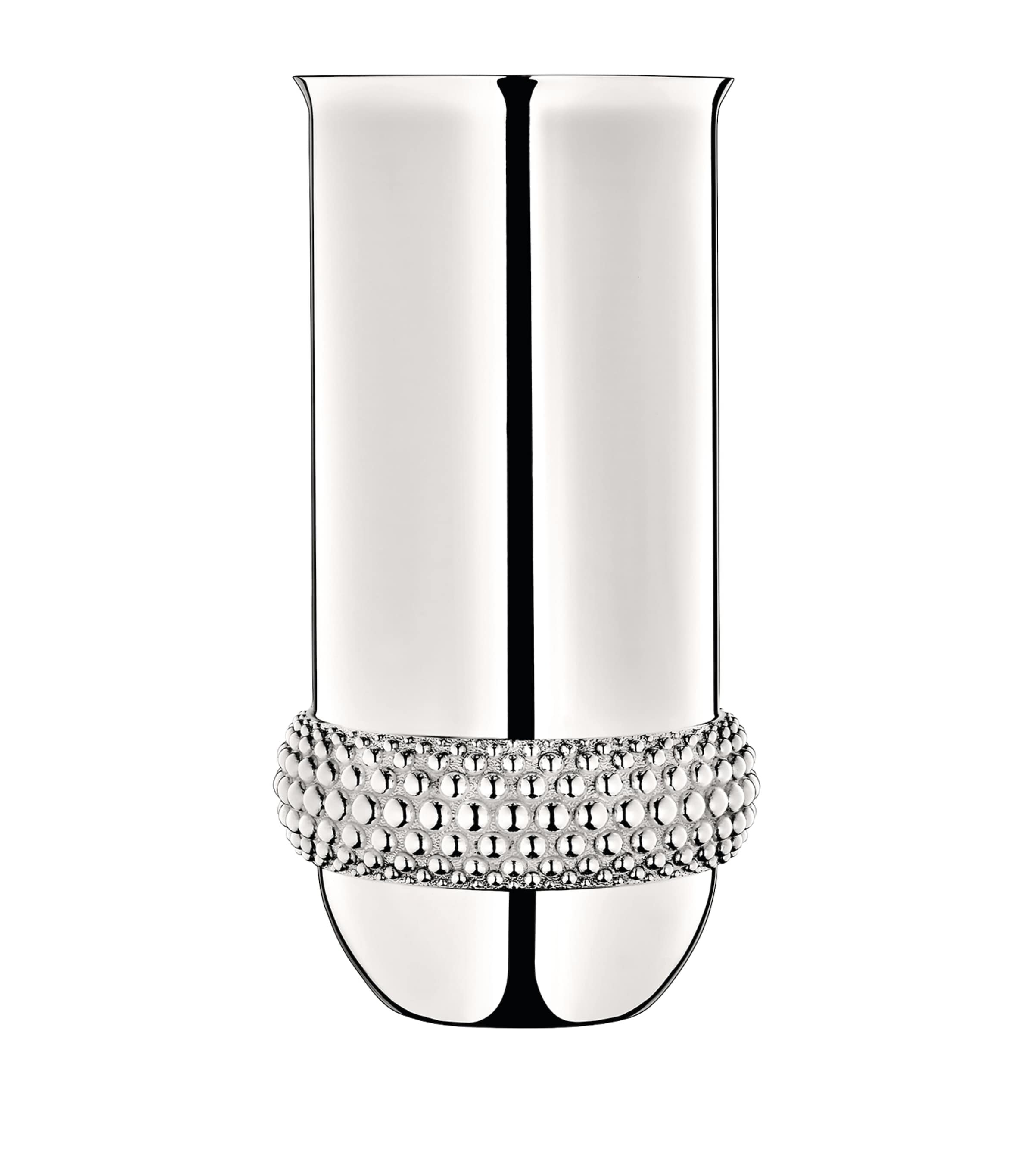Christofle Silver-Plated Perles Vase 29cm - British product