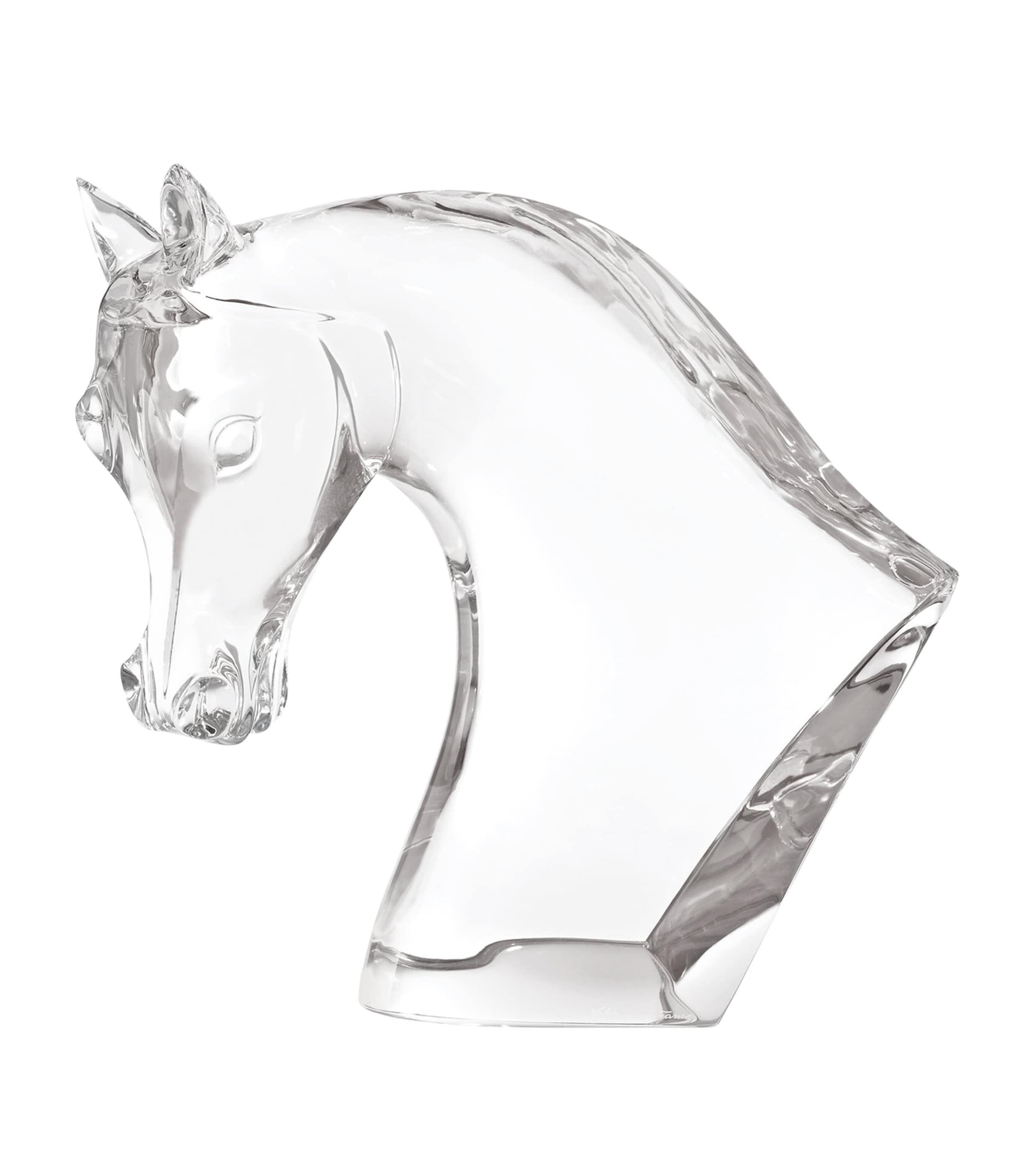 Lalique crystal horse head sculpture 38cm, UK version