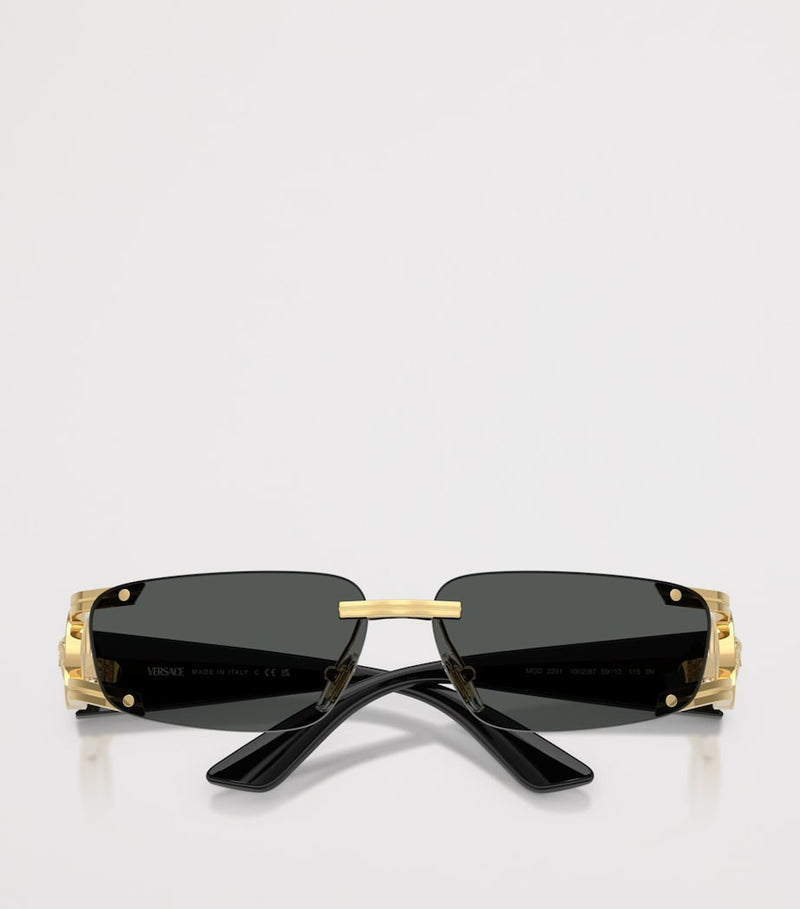 Versace metal VE2291 rectangle sunglasses (British brand)