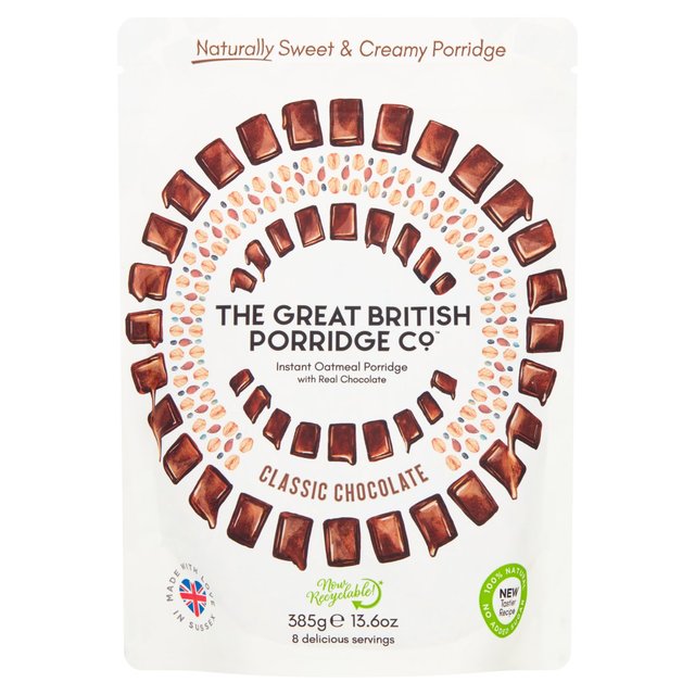 The Great British Porridge Co Classic Chocolate Porridge   385g Cereals M&S   