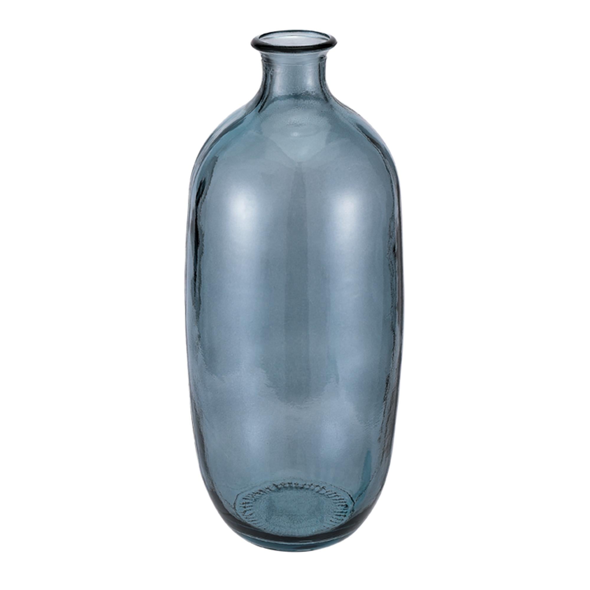 Habitat 31cm Recycled Glass Vase - Green GOODS Sainsburys   