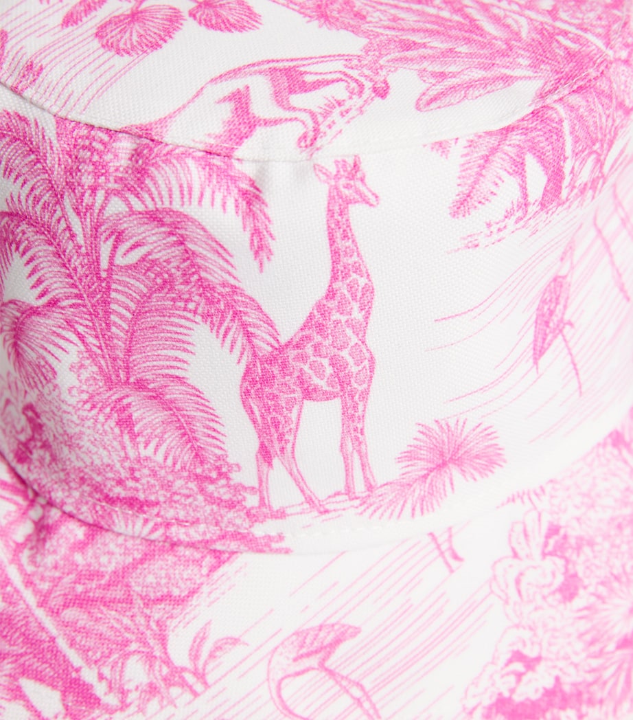 Marie Raxevsky jungle print bucket hat, imported from the UK