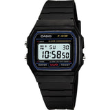 Casio F91W digital watch black resin strap - British product