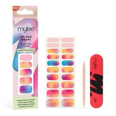 Mylee Gel Nail Wraps Sunset Boulevard Application Kit