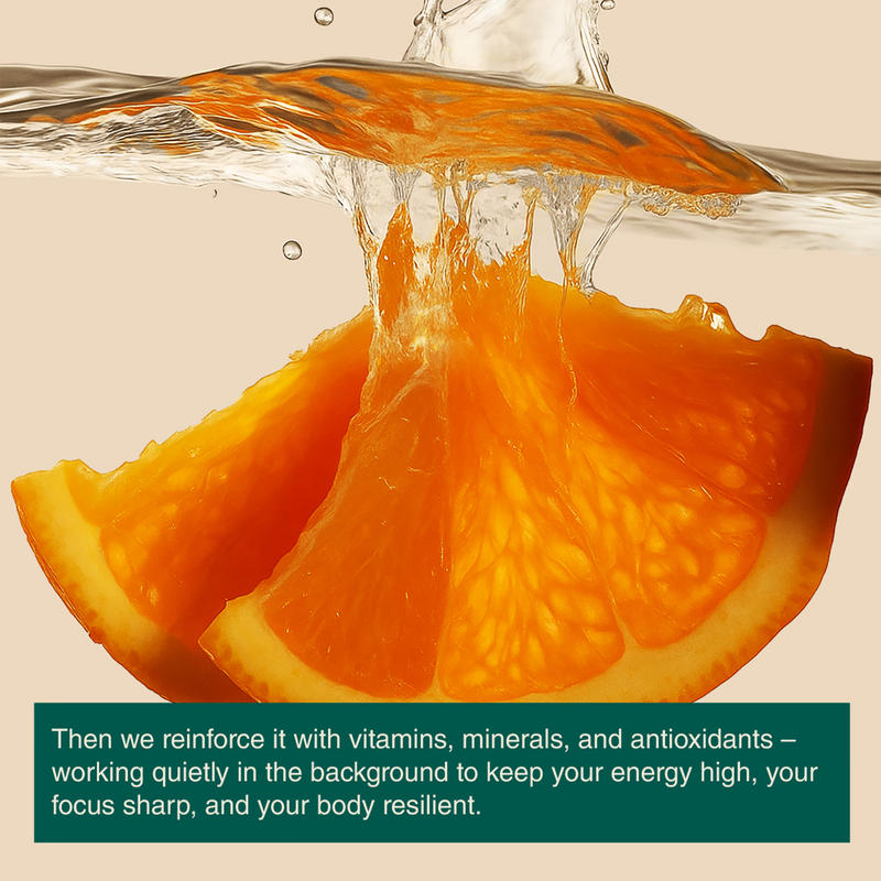 Phizz Daily Immune+ orange effervescent tablets 20 count (British brand)