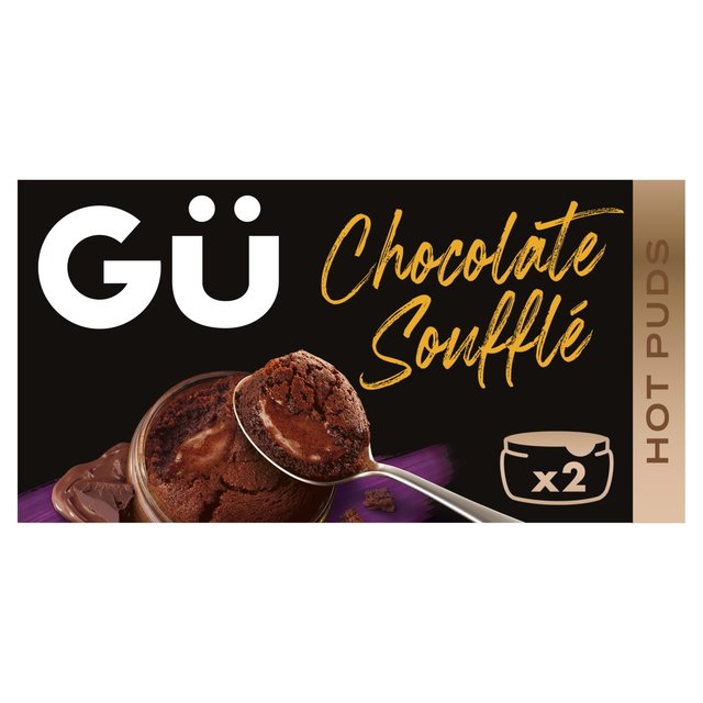 Gu Hot Puds Chocolate Souffle Dessert   2 x 60g