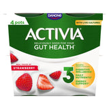 Activia Strawberry Fruit Yoghurt   4 x 115g GOODS M&S   