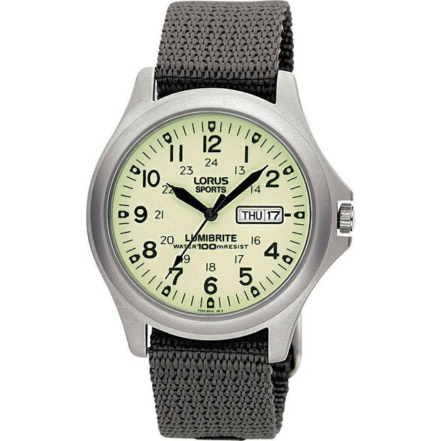 Lorus men's Lumibrite watch 35mm, UK version