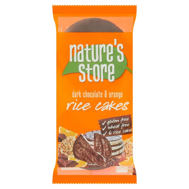 Nature's Store Gluten Free Dark Chocolate & Orange Rice Cakes   100g