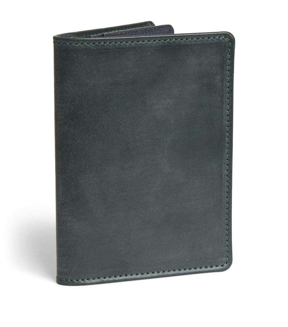 Swaine leather business card case vegetable-tanned bovine leather - British product