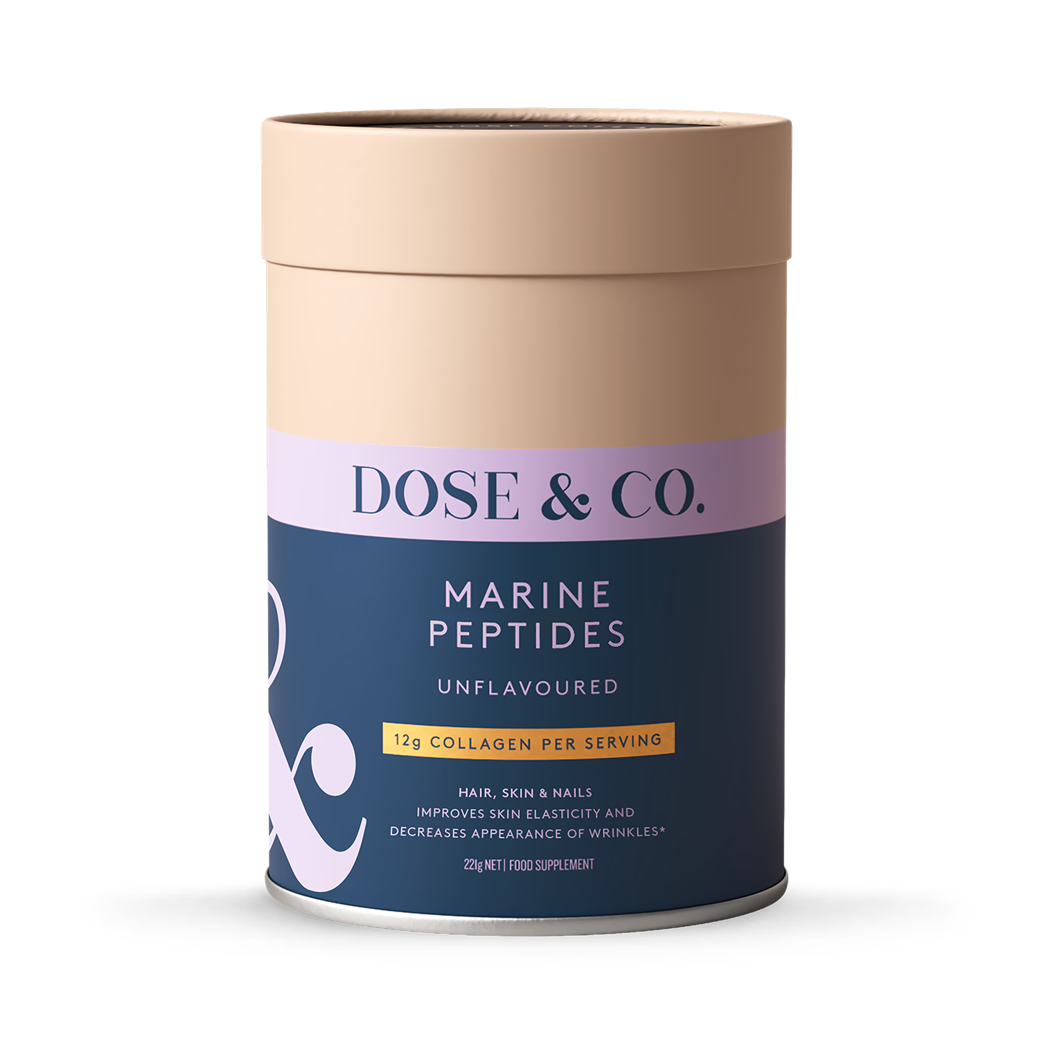 Dose & Co Marine Peptides Unflavoured 221g, imported from the UK