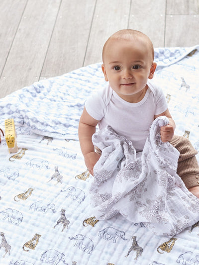 Next aden + anais White Dream Blanket Jungle 100% Cotton Muslin Baby Blanket 120cm x 120cm- Buy online at McGrocer