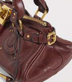 Chloé Paddington top-handle bag leather padlock charm, imported from the UK
