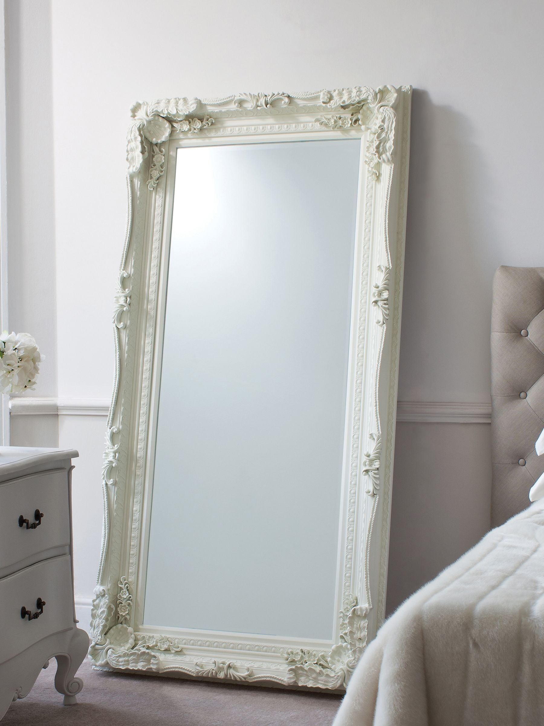 Gallery Home Cream Oxford Leaner Mirror