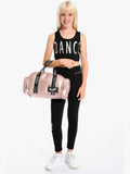 Pineapple rose gold pink dance holdall bag, UK version