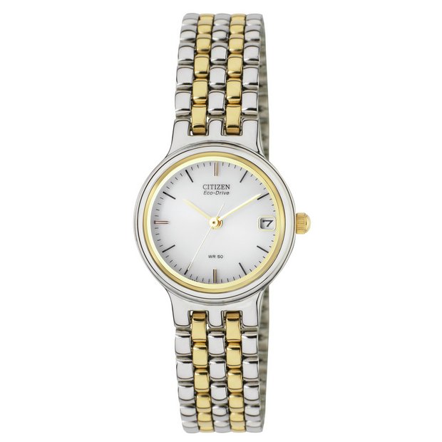 Citizen ladies Eco-Drive two-tone watch 25mm, UK version