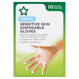 Superdrug Disposable Vinyl Gloves 10 Pairs GOODS Superdrug   