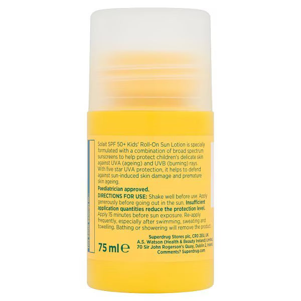 Superdrug Solait Kids Roll-On Sun Cream (British brand)