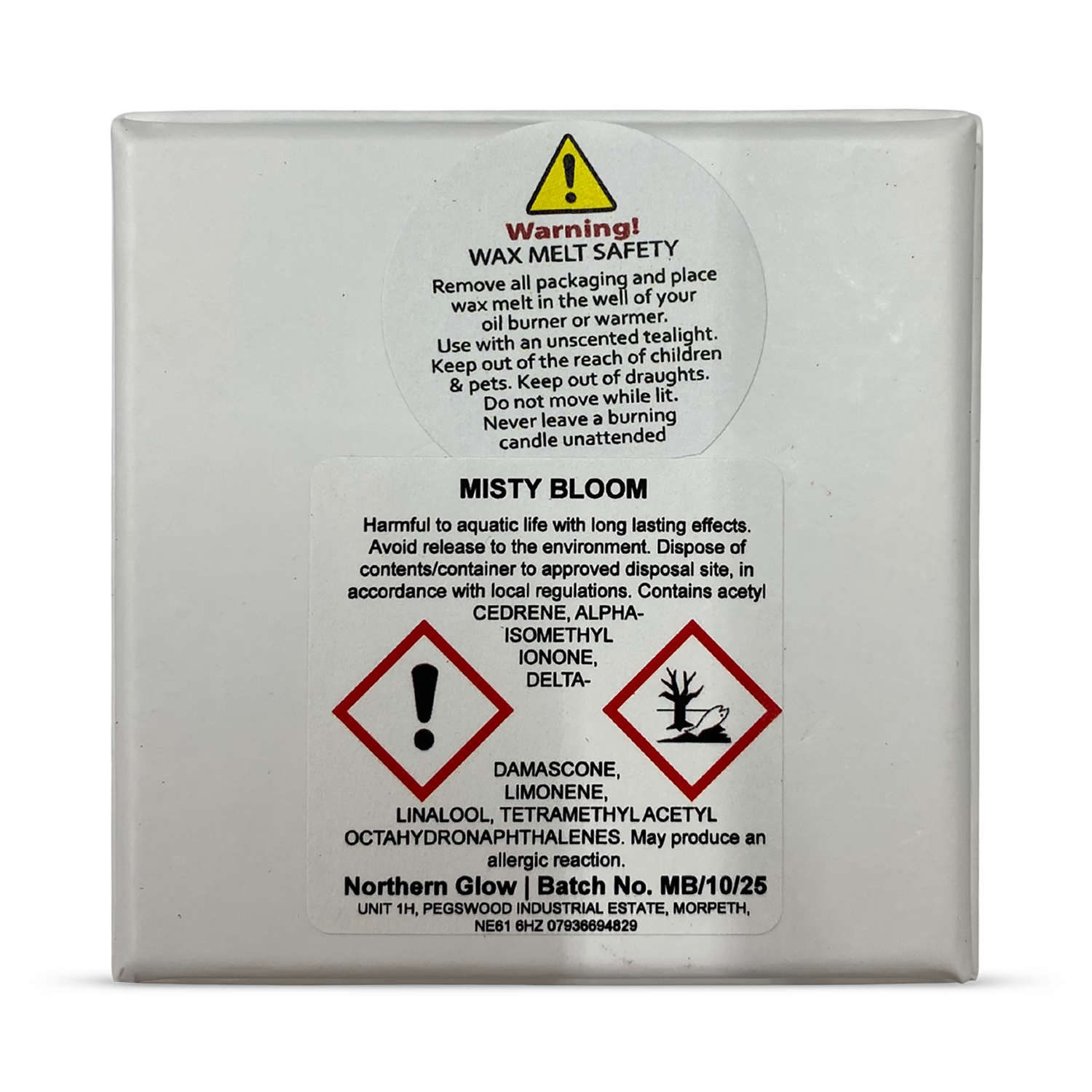 Hand poured scented wax melt Misty Bloom 90g - British product