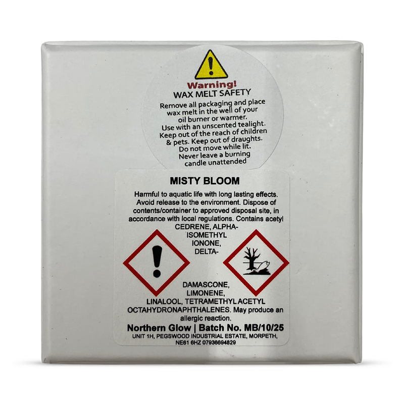 Hand poured scented wax melt Misty Bloom 90g - British product