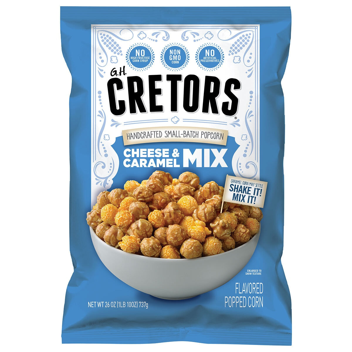 Cheese and Caramel Mixed Popcorn Snack 737g