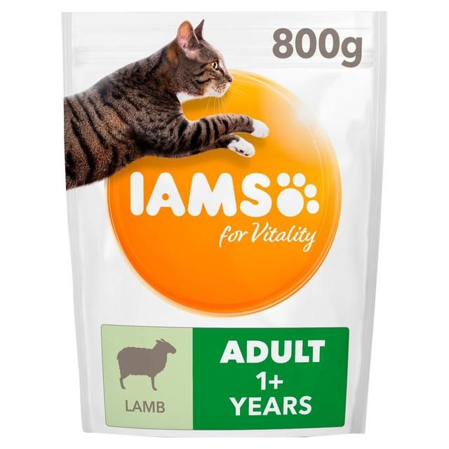 IAMS for Vitality Adult Cat  Food With Lamb   800g GOODS M&S   