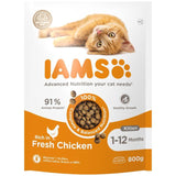 IAMS for Vitality Kitten Food Fresh Chicken   800g GOODS M&S   