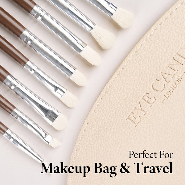 Eye Candy ultimate eye brush set and makeup bag (British brand)