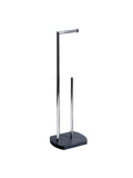 Showerdrape Grey Octavia Toilet Roll and Spare Paper Holder