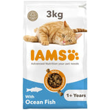 IAMS Adult Dry Cat Food Ocean Fish   3kg GOODS M&S   