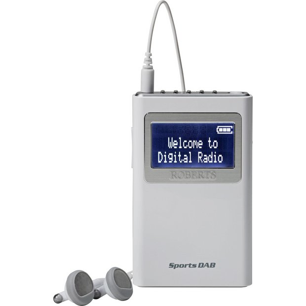 Roberts Sports DAB5 portable DAB radio, imported from the UK