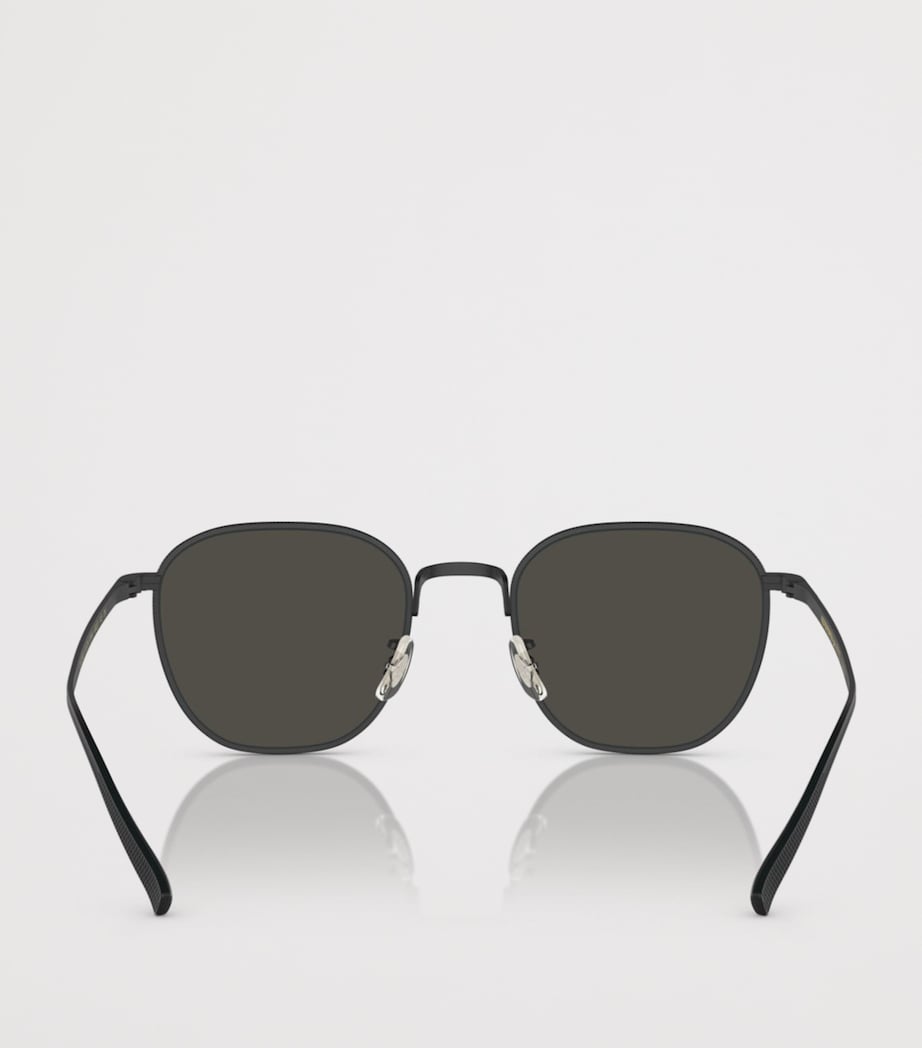 Oliver Peoples Rynn Square Sonnenbrille aus Titan, importiert aus Großbritannien