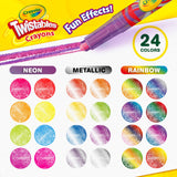 Crayola Twistable crayons assorted colors 24 pack (British brand)