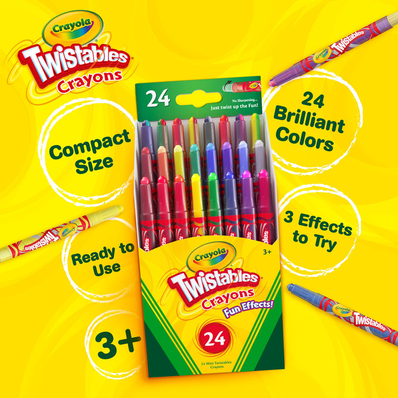 Crayola Twistable crayons assorted colors 24 pack (British brand)