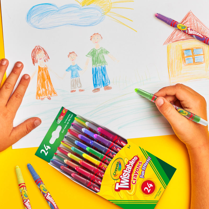 Crayola Twistable crayons assorted colors 24 pack (British brand)