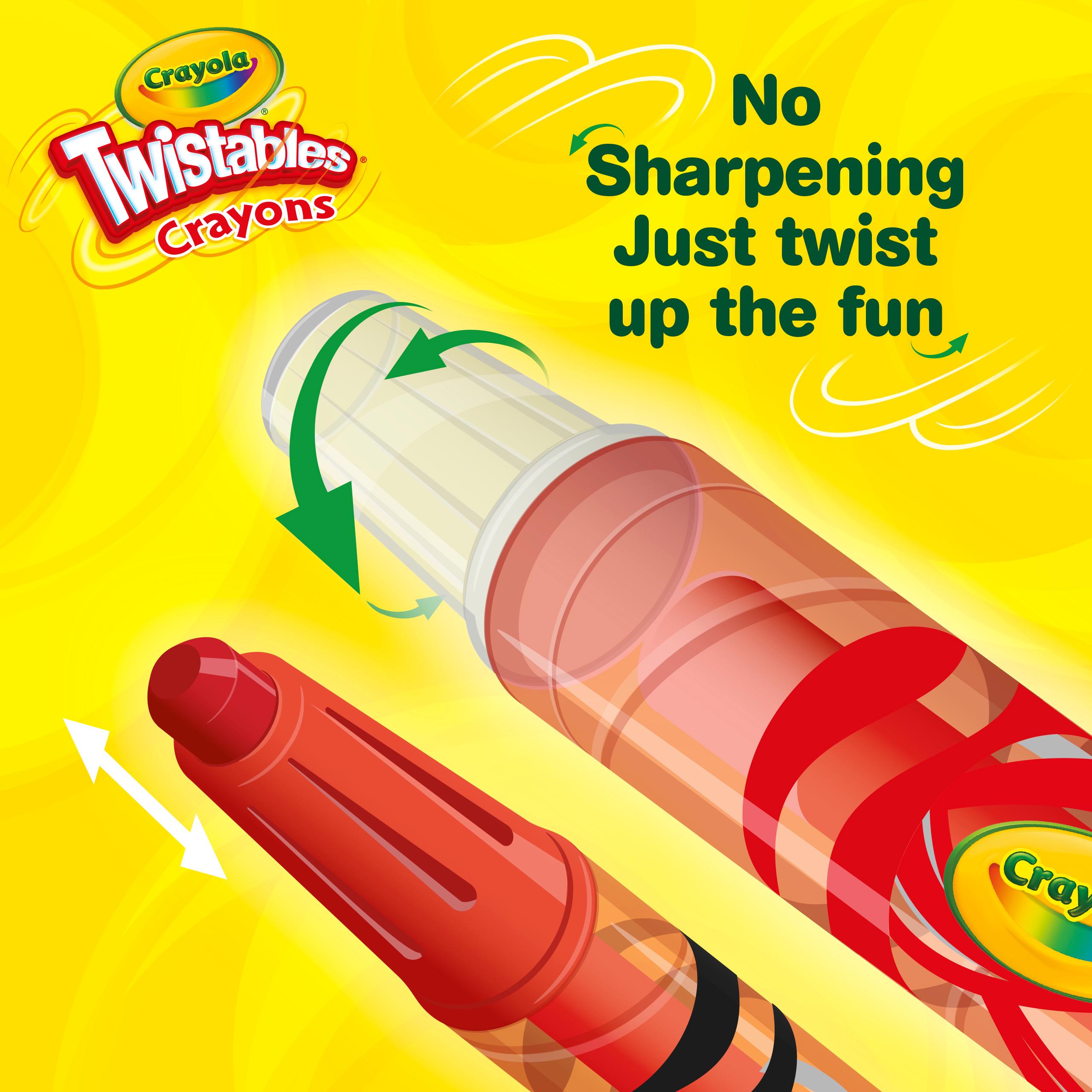 Crayola Twistable crayons assorted colors 24 pack (British brand)