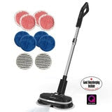 Cordless Hard Floor Cleaner and Polisher with Machine Washable Pads