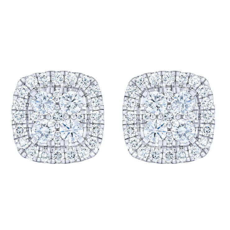 Costco Diamond Earrings 1.50ctw Round Brilliant 14ct White Gold - British product