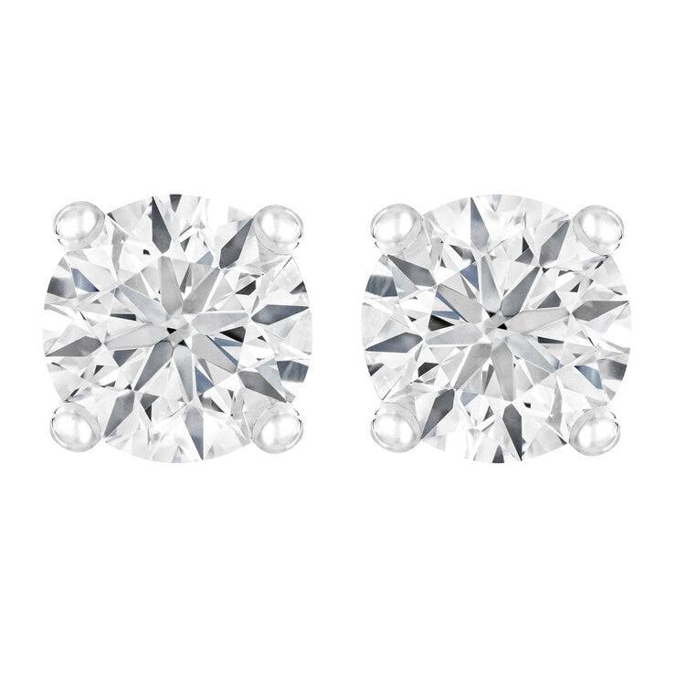 Costco 0.80ctw diamond stud earrings round brilliant cut (British brand)
