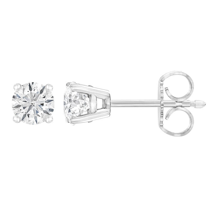 Costco 0.80ctw diamond stud earrings round brilliant cut (British brand)