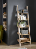 Cream Malvern Narrow Ladder Shelf