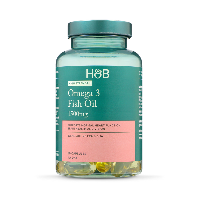 Holland & Barrett Omega 3 Fish Oil 1500mg 60 Capsules, UK version