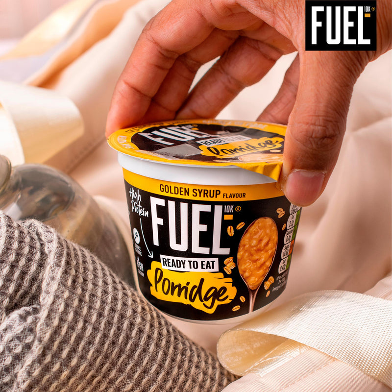 Fuel10K protein porridge pot golden syrup 210g - British product