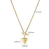 Costco 14ct yellow gold heart necklace 17 inches - British product