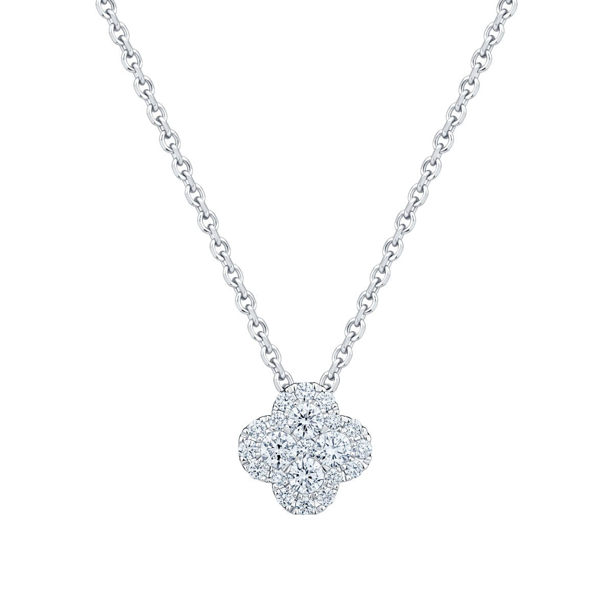 Costco 0.50ctw round brilliant diamond pendant 18ct white gold (British brand)