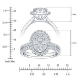 Costco 1.00ct diamond cluster ring 14ct white gold (British brand)