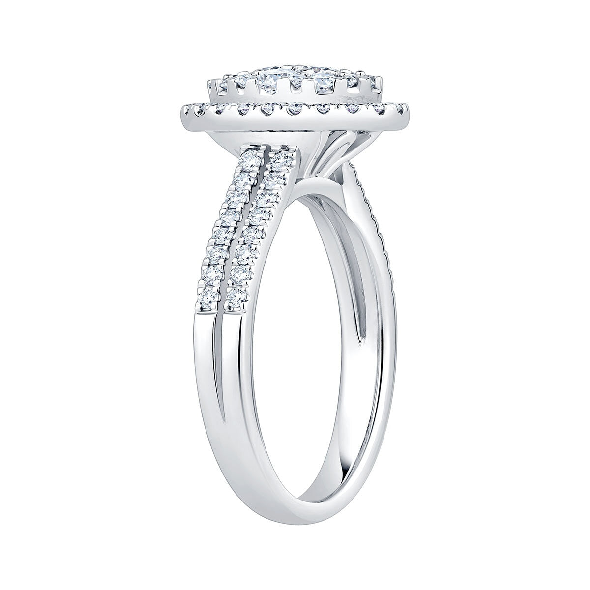 Costco 1.00ct diamond cluster ring 14ct white gold (British brand)
