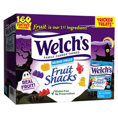 رقائق فواكه Welch للهالوين 160 كيسًا