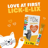 Webbox Lick-e-Lix with Chicken Yoghurty Cat Treats   5 x 15g GOODS M&S   