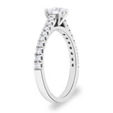 Costco diamond ring 0.74ctw round brilliant cut platinum size N - British product